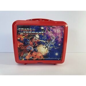Vintage 1984 Aladdin Hasbro‎ Transformers Vintage Plastic Lunch Box No Thermos